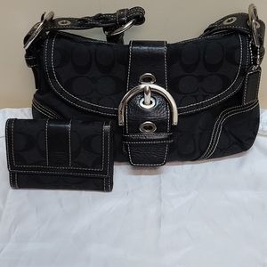 Coach Vintage Black purse and wallet